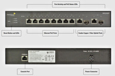AEROHVIE NETWORKS SWITCH AH-SR-2208P-NA 8 Port Gigabit Ethernet Switch picture
