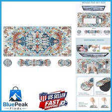 iLeadon 4in1 Mouse Pad Set Gaming Desk Mat with Wrist Rest picture