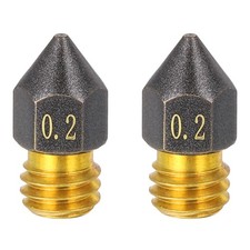 2Pcs 0.2mm MK8 Brass PTFE Nozzles M6 Thread 3D Printer Nozzle Accessories picture