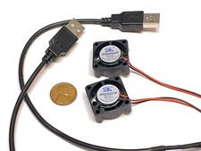 2 Pieces USB connector 5v fan 2510 small 2 pin computer GDStime 25mm 10mm WD B9 picture