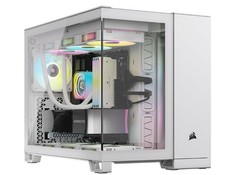 CORSAIR iCUE Link 2500X RGB mATX Mid-Tower Dual Chamber PC Case, White picture