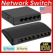 Desktop 5 Port 8 Port Ethernet Switch Hub Adapter 10/100Mbps Lan Internet Switch picture