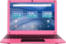 ZHAOHUIXIN 10.1 Inch Android 14 Mini Laptop Pink picture
