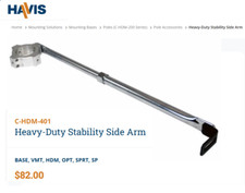HAVIS C-HDM-401 Heavy-Duty Stability Side Arm with Hardware Accessories Kit picture