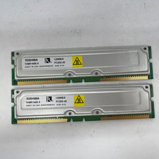 Toshiba 256MB (2x128MB) PC800-45 RDRAM RIMM Memory THMR1N8E-8 Vintage RAM *READ* picture