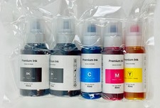 5-Pack Premium Dye Ink Refill Kit for EcoTank & Ink Tank Printers picture