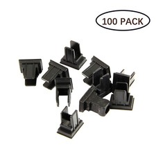Fiber Optic Adapter Simplex SC Dust Cap Black Color. 100pcs/Pack. picture