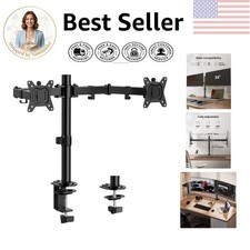 Effortless Installation Dual Monitor Arm for 13-32 inch Displays, Space Saving picture