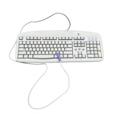 Logitech Y-SG13 Corded PS/2 Deluxe Access Keyboard White picture