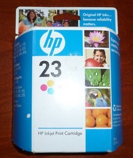 OEM HP 23 Color Ink Cartridge New Sealed Expired  1 Tri Color, Original Box picture
