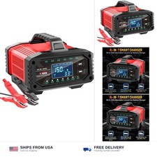 YONHAN Battery Charger 0-15A 12V/24V Adjustable Current LiFePO4 Car Battery C... picture