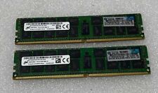 (2x 16GB) 32GB HP/Micron 762445-001 2Rx4 PC4-2133P DDR4 Server RAM Memory picture