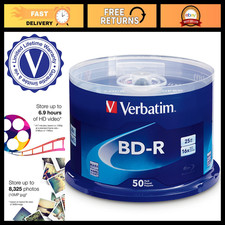 25GB 16X Blu-ray BD-R Blank Discs - Recordable Single Layer - 50 Pack picture