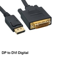 KNTK 15ft DisplayPort 1.1 to DVI Digital Cable 28 AWG 1080P HD DP DVID Cord picture