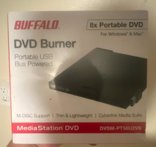 Buffalo DVSM-PT58U2VB 8x USB-Powered External DVD/CD Drive PORTABLE picture