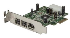 3 Port 2b 1a Low Profile 1394 PCI Express FireWire Card Adapter - PCI Express picture