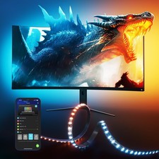 RGBIC LED Gaming Monitor Backlight for 27-34 Inch PC, Adjustable RGB Lighting picture