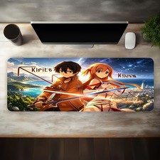 1pc 2D Flat, Large Size Esports Gaming Mouse Pad, Mountain Sea Starry Sky Coas picture