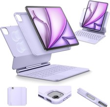 ESR for iPad Air 11/Pro 11 Inch Case Keyboard, Multi-Mode Magnetic Stand Purple picture