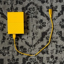 WD WDBYFT0040BYL My Passport 4TB External Hard Drive - Yellow (Tested & Working) picture