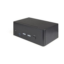 StarTech.com 2 Port Dual Monitor HDMI KVM Switch - 4K 60Hz Ultra HD HDR - Des... picture