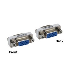 [10X] HD15 Female/Female Mini Adapter VGA 15 Pin Low Profile Changer for Video picture