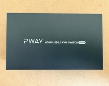 PWAY PW-S7201H2 Portable 2 In 1 Out Dual Monitor HDMI KVM Switch USB Powered picture