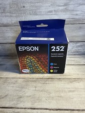 New Genuine Epson 252 3pk Combo Ink Cartridges Cyan,Magenta,Yellow  Exp 07/2028 picture