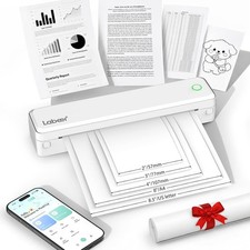 Portable Wireless Bluetooth Thermal Label Printer Inkless Label Maker White picture