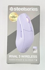 New - SteelSeries Rival 3 Gen 2 Wireless Gaming Mouse Bluetooth Lavender 62690 picture