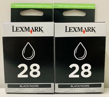 New Genuine Lexmark 28 2PK Ink Cartridges Box X Series X2550 Z Series Z1320 picture
