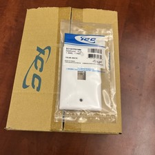 Box Of 25 ICC Faceplates w/ 1 Port Single Gang, White - IC107F01WH~ picture