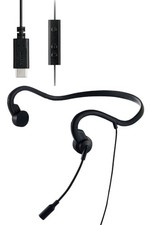 ELECOM Bone Conduction Earphones with Microphone Wired Type-C Headset picture