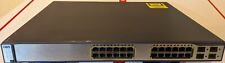 Cisco WS-C3750G-24PS-S 24 Port PoE 10/100/1000 Gigabit Switch TESTED picture