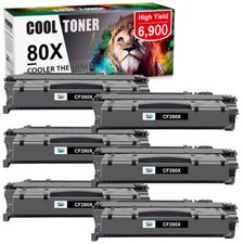 6PK CF280X 80X Toner Cartridge Compatible for HP LaserJet 400 M401dw M401dne INK picture