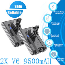 2 Pack 21.6V 9500mAh High Capacity Battery For Dyson V6 Handheld picture