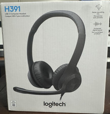 Logitech H391 USB-C Wired Headset Noise-Canceling Mic Stereo Black picture