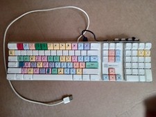 Apple A1048 Digidesign USB Wired Avid Logic Keyboard Final Cut Pro Colored Keys picture