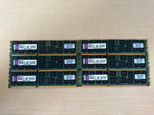 Lot of 6 Kingston 16GB 4Rx8 PC3-10600R ECC REG Server Memory KTD-PE313Q8LVK3/48G picture