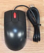 IBM (MO28UO) Wired Black and Red Computer Mouse for Home or Office **READ** picture