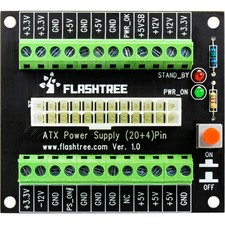 24/20-pin ATX DC Power Supply Breakout Board Module… (24 Pins Black) picture