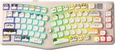 A75 Alice Keyboard, 75% Hot-Swappable Mechanical Keyboard with Knob & Cat picture