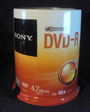 Sony DVD-R   100 discs 4.7 gb/go picture