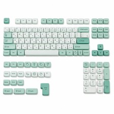 Mint Green Matcha MOA Profile PBT Keycaps 125 Keys DyeSub Japanese Set picture