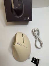 Beige Sablute MAM3 Wireless Ergonomic Vertical Optical Mouse 2400 DPI picture