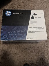 HP 81A Black LaserJet Toner Cartridge, CF281A Box Open. Sealed Package  picture