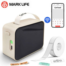 Mini Portable Bluetooth Thermal Label Printer Sticker Maker QR Code No Ink Gift picture