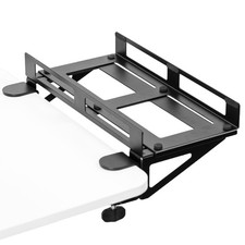 VIVO Clamp-on Adjustable Deskside Gaming PC Holder with Wall Mounting Option picture