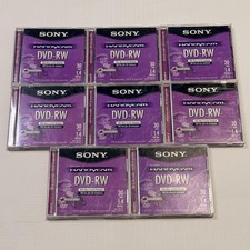 Sony Handycam DVD-RW Mini 1.4GB 30min AccuCORE DMW30L2 Lot Of 7 Made In Japan picture