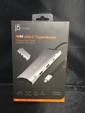 Authentic j5create 4K60 Elite USB Type-C Triple-Monitor Mini Dock JCD397 picture